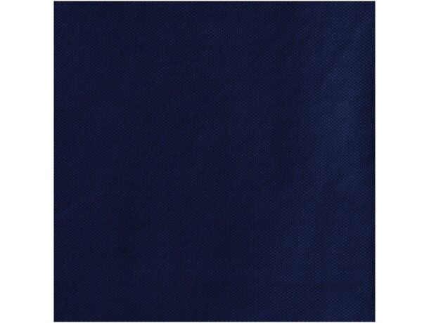 Polo de mujer en manga corta tejido mixto Azul marino detalle 16