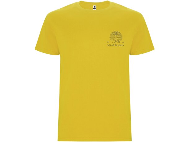Camiseta manga corta hombre Stafford Roly algodón 190 g/m² Amarillo detalle 9