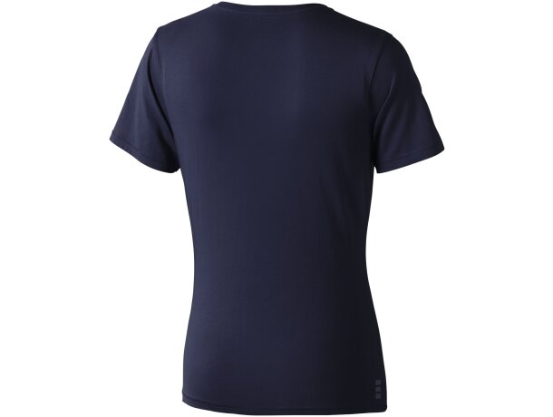 Camiseta manga corta de mujer Nanaimo de alta calidad Azul marino detalle 49