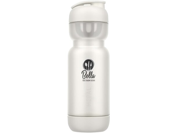 Bidón deportivo Mepal Shaker 800 ml con mezclador integrado Blanco detalle 7