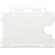 Porta credencial original de formato horizontal pp Transparente escarchado detalle 15
