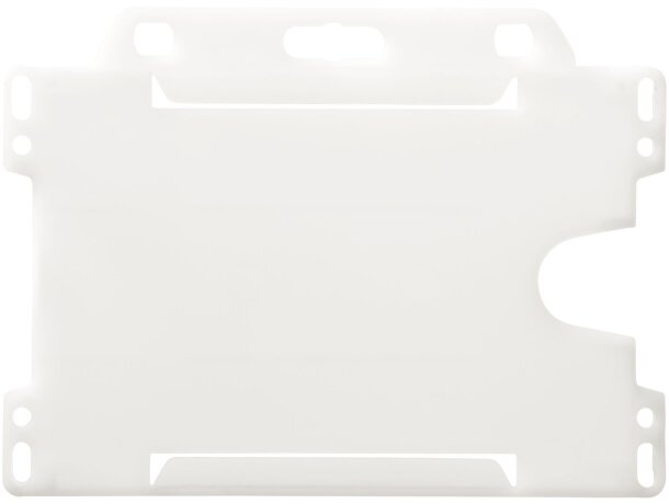 Porta credenciales plástico Vega Transparente escarchado detalle 15