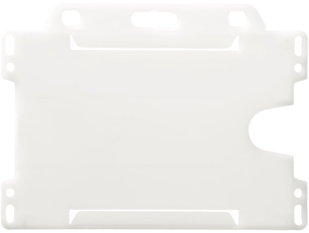 Porta credencial original de formato horizontal pp Transparente escarchado detalle 15