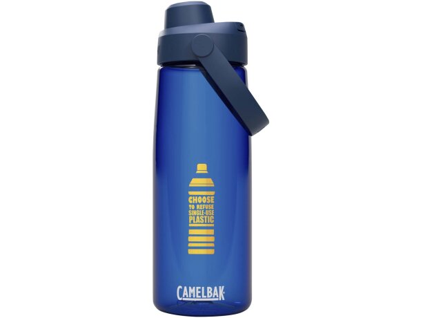 Botella CamelBak Thrive Chug 740ml Tritan Renew reciclado Azul real detalle 1