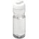 Bidón deportivo de 650 ml con tapa Flip H2O Active® Base Tritan™ Transparente claro/blanco