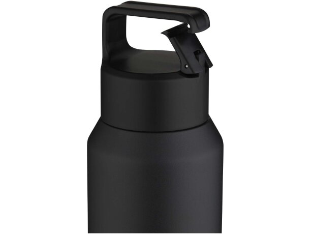 Botella Astra 600ml acero reciclado con aislamiento de cobre Negro intenso detalle 12