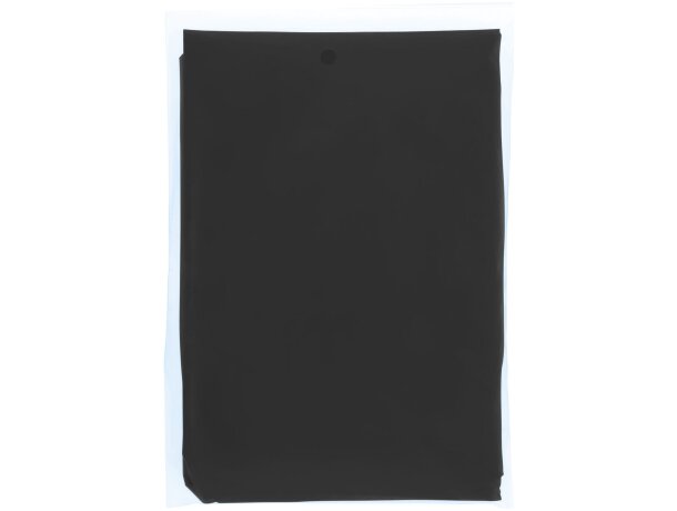 Poncho de Lluvia con Funda "ziva" Negro intenso detalle 2