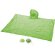 Llavero con poncho impermeable personalizado verde claro