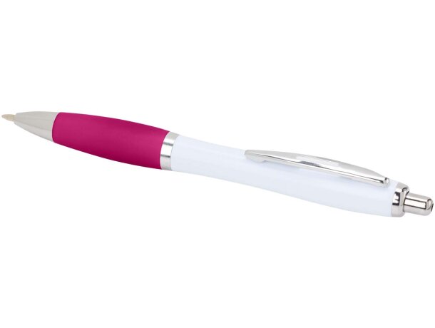 Bolígrafo Nash de plástico ABS reciclado con empuñadura suave Rosa detalle 24