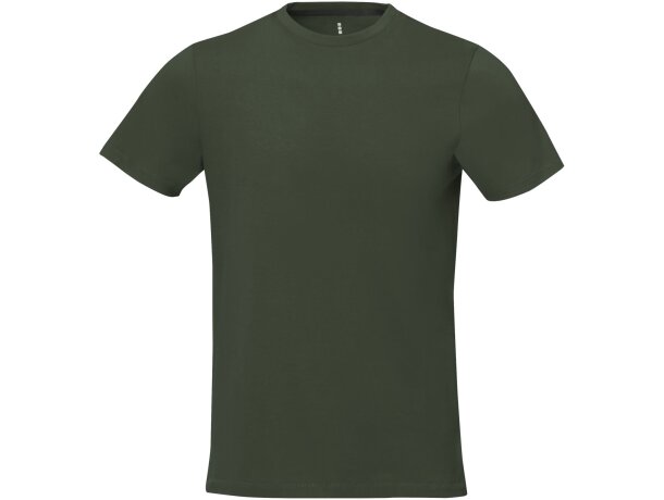 Camiseta de manga corta "nanaimo" Verde militar detalle 70
