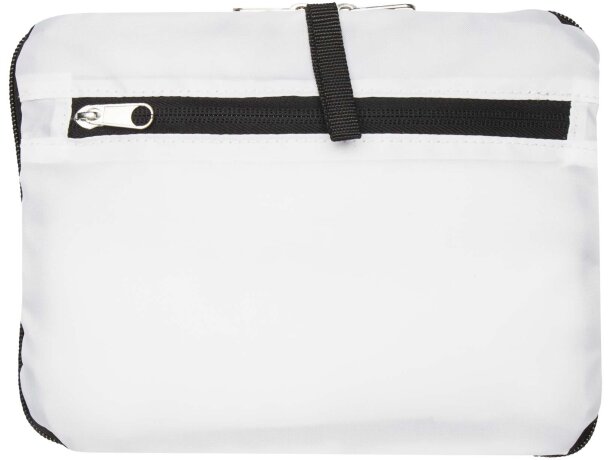 Mochila plegable EcoFold 15 litros de poliéster reciclado GRS Blanco detalle 5