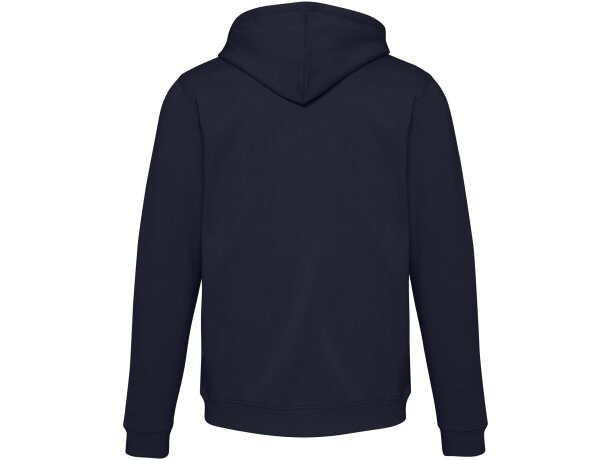 Sudadera con capucha unisex Spinel algodón orgánico certificado Azul marino detalle 7