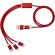 Cable de carga 5 en 1 Versatile Rojo detalle 3