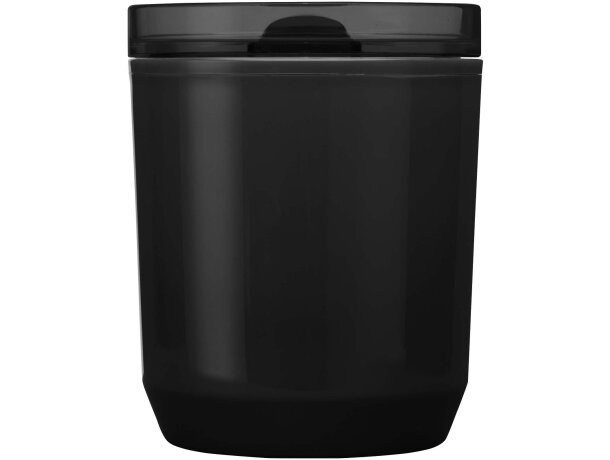 Vaso de doble pared Hudson 180ml plástico reciclado Negro intenso detalle 8