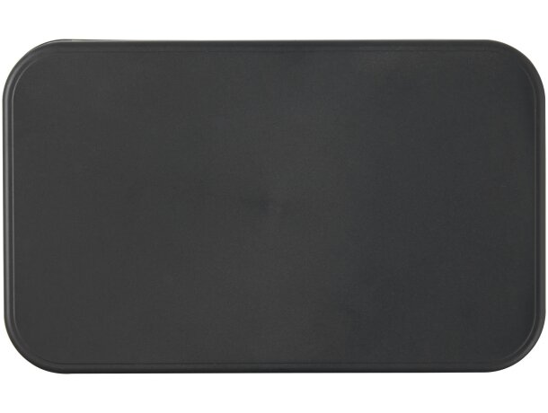 Fiambrera sostenible 700ml MIYO Renew de bioplástico Granito/negro intenso detalle 31