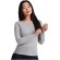 Camiseta manga larga mujer algodón 100% Roly Extreme Morado detalle 35