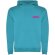 Sudadera con capucha infantil Urban Roly bicolor personalizable Azul turquesa detalle 25