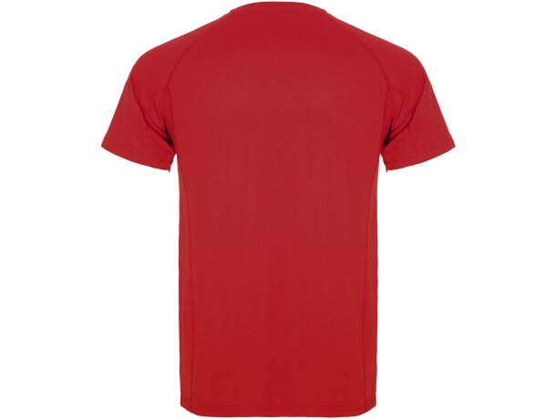 Camiseta deportiva infantil Montecarlo Roly punto piqué Rojo detalle 37