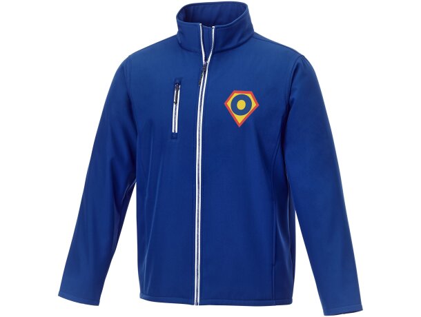 Chaqueta softshell Orion para hombre en poliéster elástico Azul detalle 13