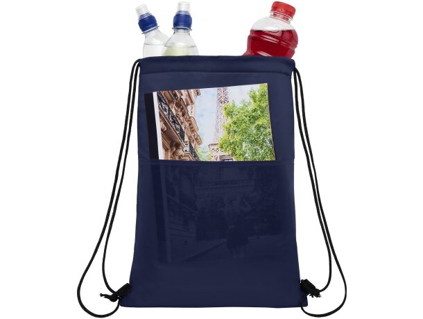 Bolsa termica corporativa poliéster Oriole Azul marino detalle 7