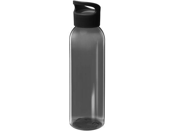Botella de 650 ml con tapa de rosca personalizada personalizado negro intenso
