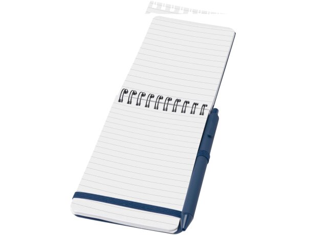 Libreta tapa dura A6 Thalaasa con bolígrafo de plástico oceánico Azul océano detalle 9