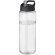 H2O Active® Vibe Bidón deportivo con tapa con boquilla de 850 ml Transparente/negro intenso