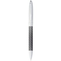 Bolígrafo de metal y fibras de carbono personalizado plata Bolígrafo de metal y fibras de carbono personalizado plata