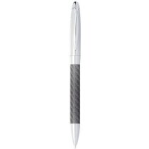 Bolígrafo de metal y fibras de carbono plata barato