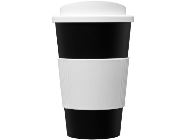 Vaso térmico 350ml con agarradera Americano Negro intenso/blanco detalle 6