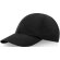 Gorra reciclada de 6 paneles Cool Fit GRS Mica Negro intenso