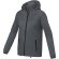 Chaqueta ligera impermeable mujer Dinlas con capucha enrollable Gris tormenta