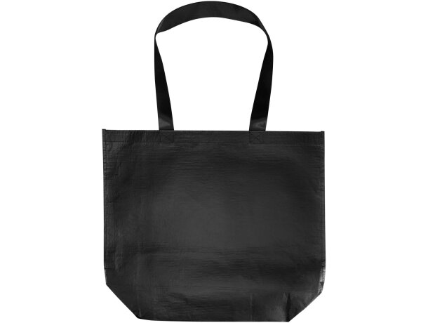 Bolsa tote Duo 30 litros plástico reciclado certificado GRS Negro intenso detalle 8