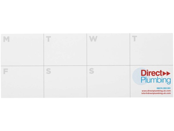 Libreta con notas adhesivas Sticky-Mate papel reciclado FSC Blanco detalle 1