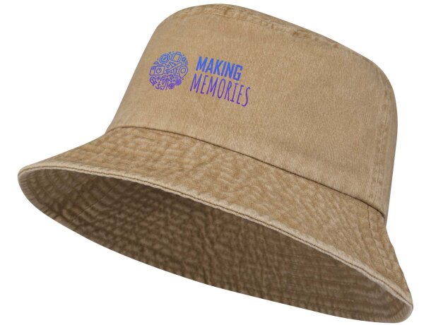 Gorro lavado Mitica con algodón reciclado y acabado vintage detalle 1