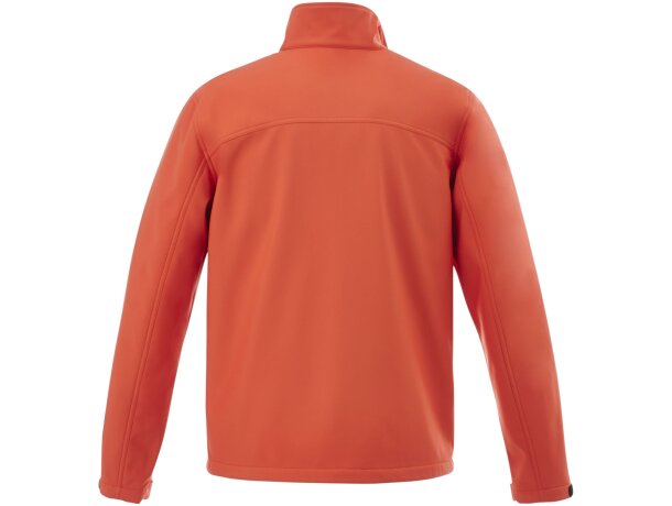 Chaqueta softshell Maxson hombre impermeable transpirable Naranja detalle 7
