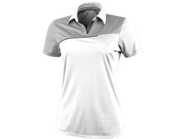 Polo manga corta de mujer prater de Elevate 155 gr original blanco Polo manga corta de mujer prater de Elevate 155 gr original blanco