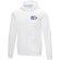 Sudadera con capucha y cremallera Ruby para hombre sostenible Blanco detalle 1