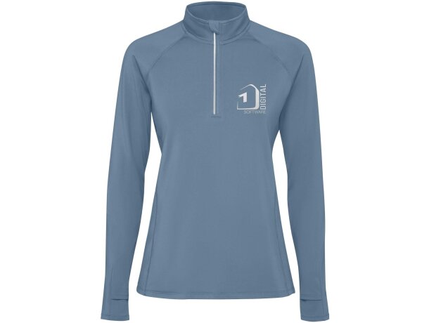 Sudadera técnica con media cremallera mujer Estambul Roly detalle 21