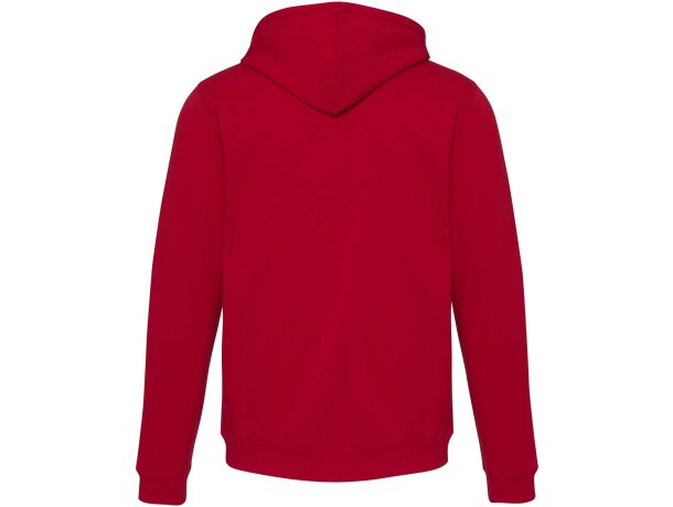 Sudadera con capucha unisex Spinel algodón orgánico certificado Rojo detalle 19