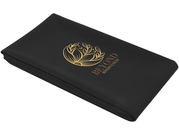 Toalla deporte Althea 50x100 poliéster secado rápido Negro intenso detalle 1