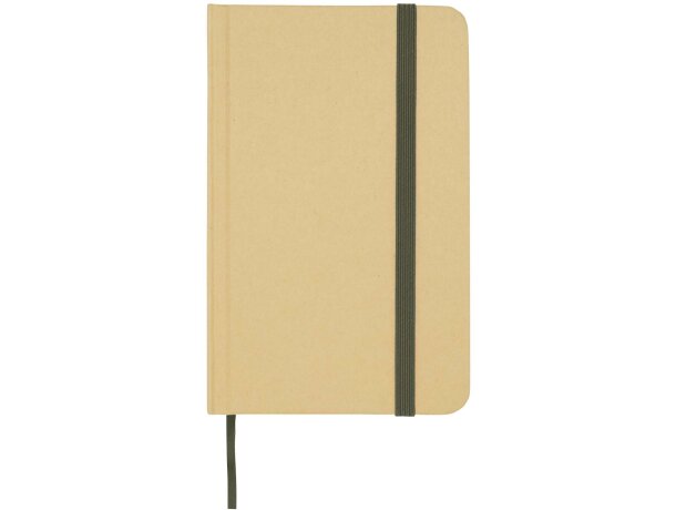 Libreta tapa dura A6 Reed con papel certificado FSC Verde bosque detalle 7