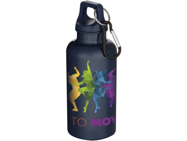 Botella Oregon 400ml de plástico PET reciclado certificado Azul marino detalle 15