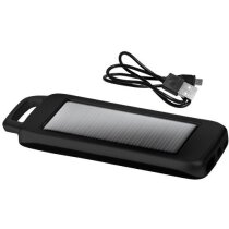 Set de cargador solar de 1500 mah personalizado negro intenso Set de cargador solar de 1500 mah personalizado negro intenso