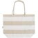 Bolsa tote de playa algodón reciclado certificado GRS Florida Natural/blanco detalle 21