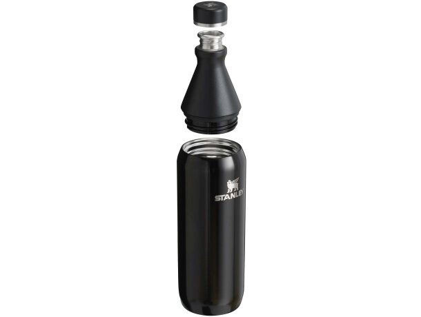 Botella térmica Stanley All Day Slim 600ml acero inoxidable Negro brillante detalle 4