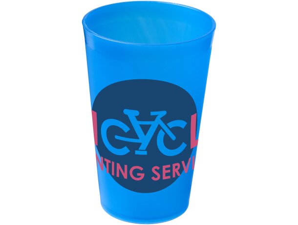 Vaso de plástico de 300 ml Drench Azul escarchado detalle 1