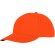 Gorra de 5 paneles para promocionar tu marca con estilo Naranja