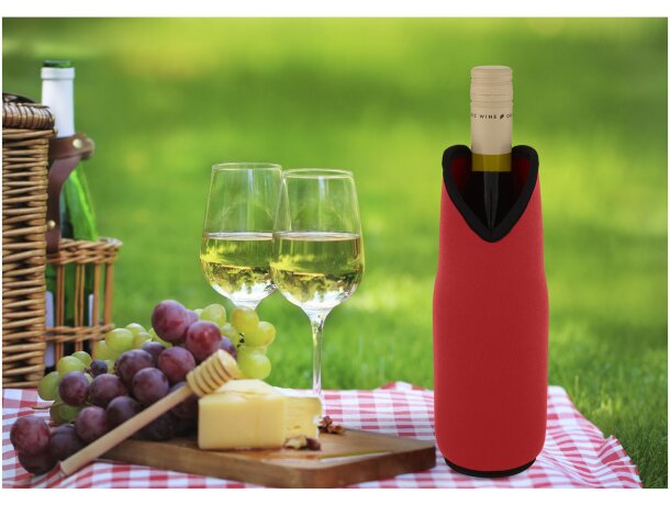 Funda de neopreno reciclado para vino Noun barato