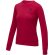 Jersey cuello redondo mujer Zenon interior afelpado algodón Rojo detalle 6